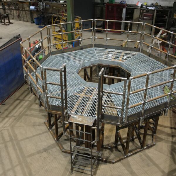 Crane Raised Walkway Fabrication